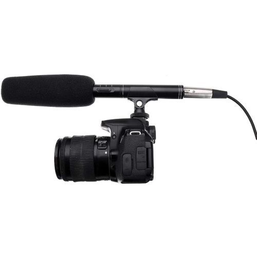 Camera Shotgun Microphone Interview Uni-directional Boom Mic Condenser Microphone