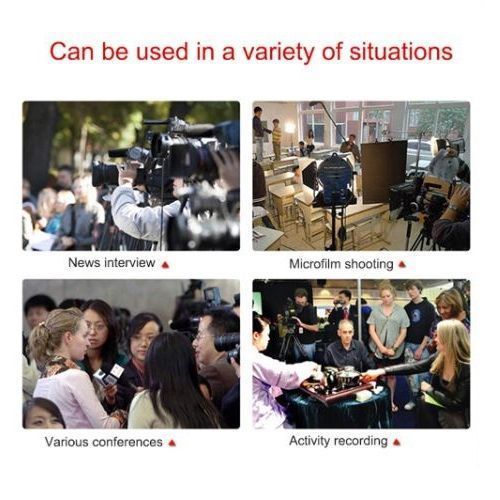 Camera Shotgun Microphone Interview Uni-directional Boom Mic Condenser Microphone
