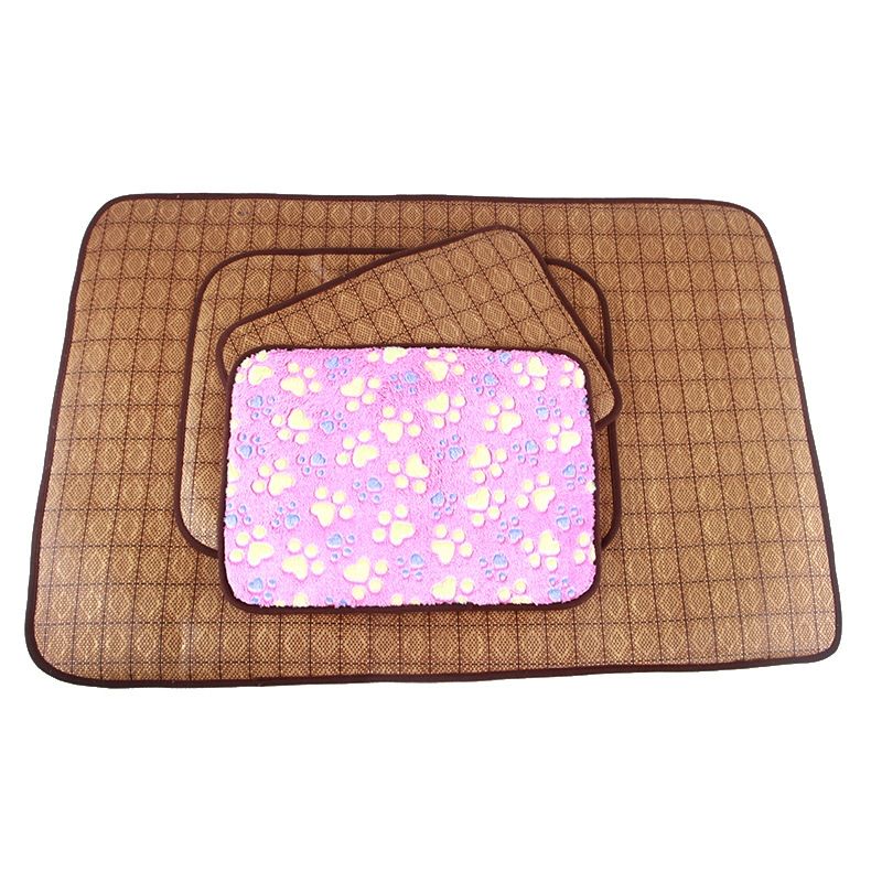 Pet Bed Pet Double-sided Mat Vine Cushion Kennel Cat Blanket Mat