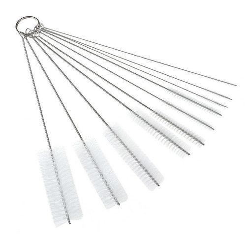 10Pcs Nylon Straw Brush Cleaner