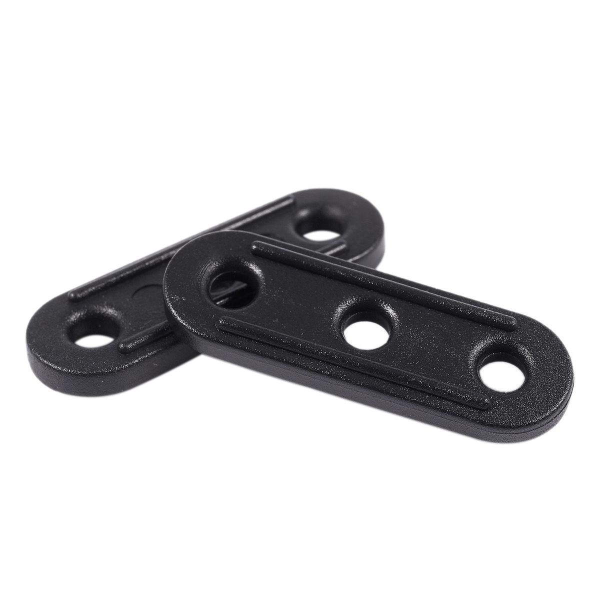 10Pcs Plastic Tent Guyline Bent Runners - Black