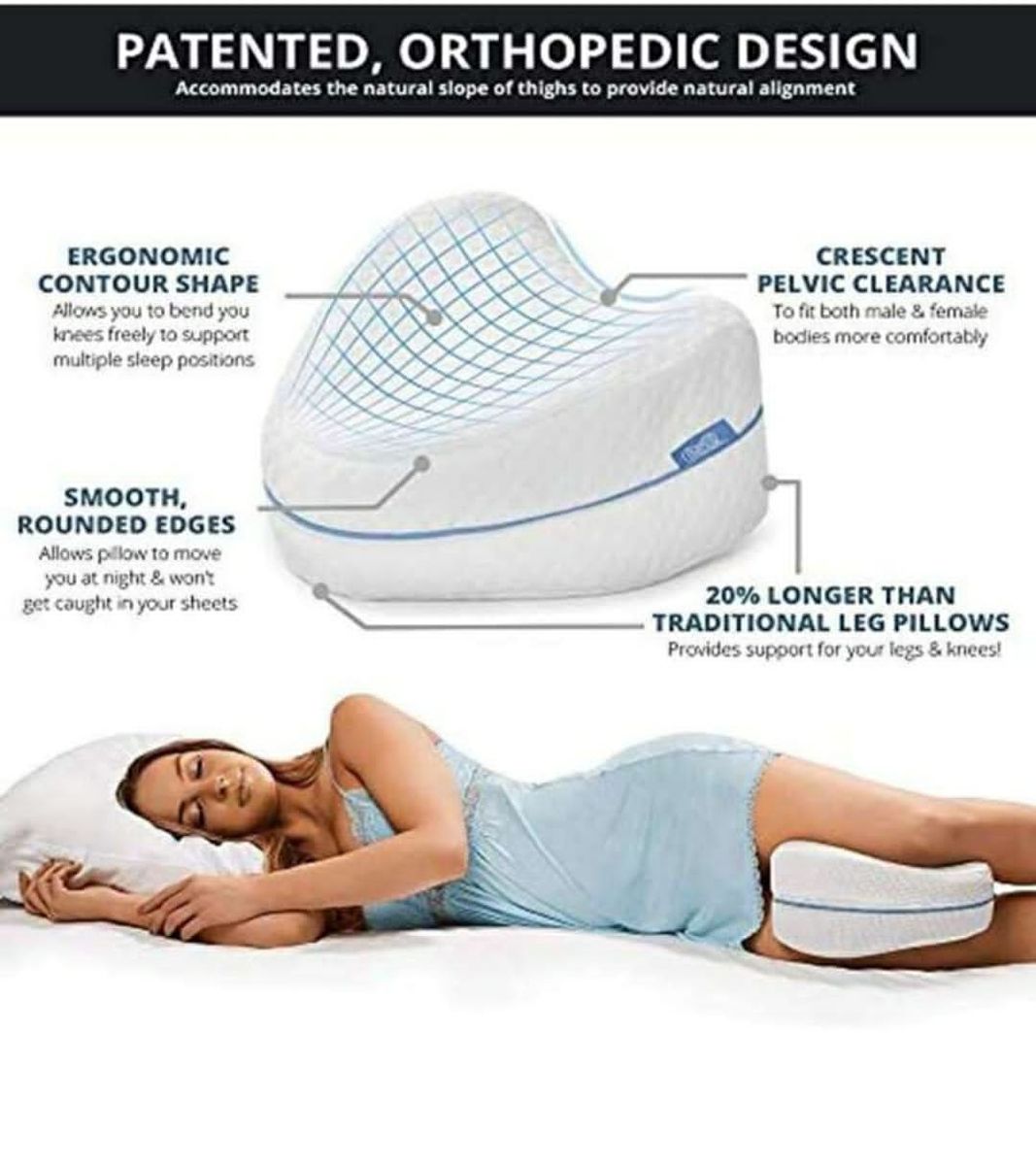Memory Cotton Leg Pillow Sleeping