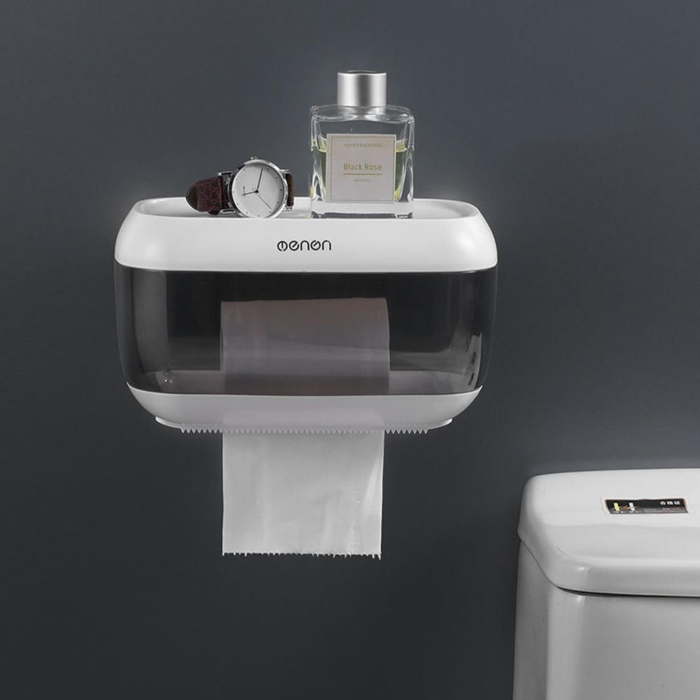 Menen Paper Towel Dispenser Wall Mounted Paper Towel Holder Dispenser Bathroom Toilet Tissue Dispenser Home Kitchen Paper Extraction Dispenser