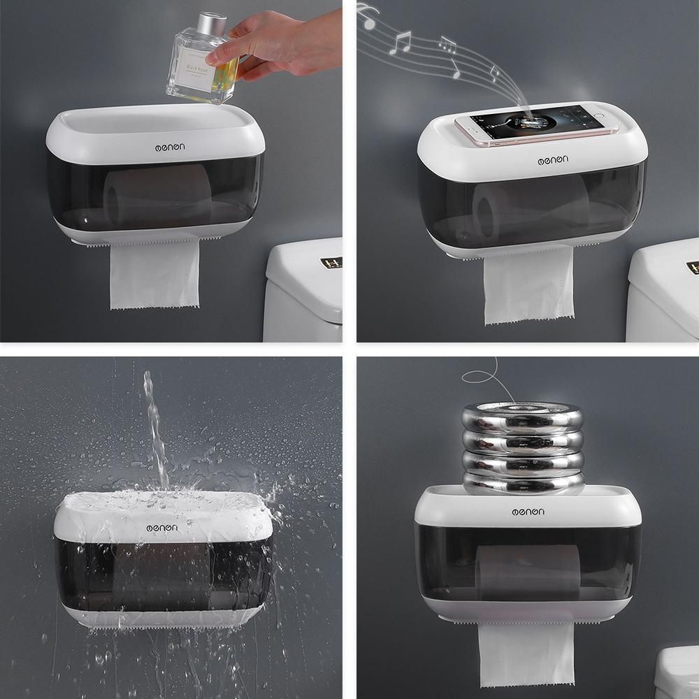 Menen Paper Towel Dispenser Wall Mounted Paper Towel Holder Dispenser Bathroom Toilet Tissue Dispenser Home Kitchen Paper Extraction Dispenser