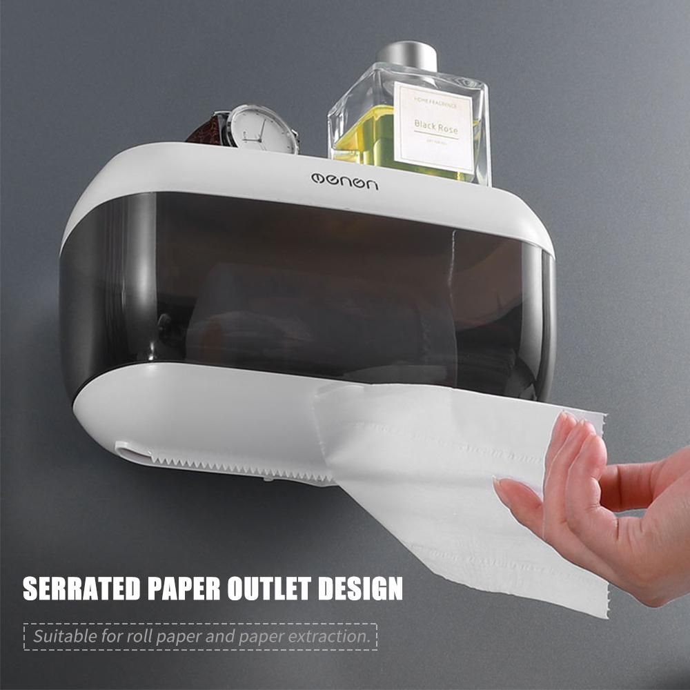 Menen Paper Towel Dispenser Wall Mounted Paper Towel Holder Dispenser Bathroom Toilet Tissue Dispenser Home Kitchen Paper Extraction Dispenser