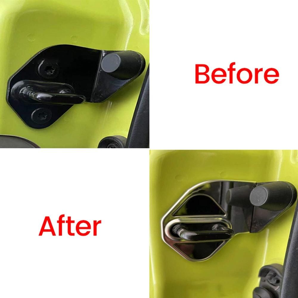 5Pcs Aluminum Alloy Car Door Lock Cover for Jimny 2019-2021