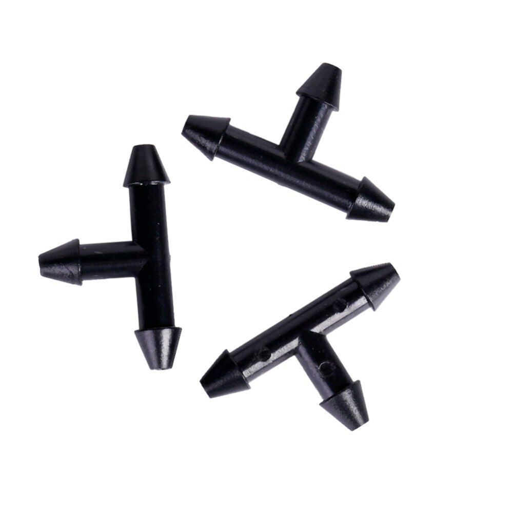 50Pcs Hose Sprinkler Irrigation 1/4 Inch Barb Tee Water Hose Connectors  Hose Fitting Joiner Drip Irrigation System