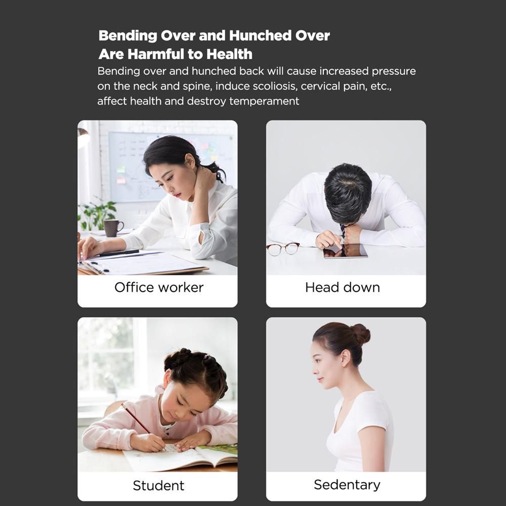 Hipee Posture Trainer and Corrector Smart Posture Correction Device Real-time Scientific Back Posture Monitoring Strapless Back Health Benefits and Confidence Builder for Adult/Kids