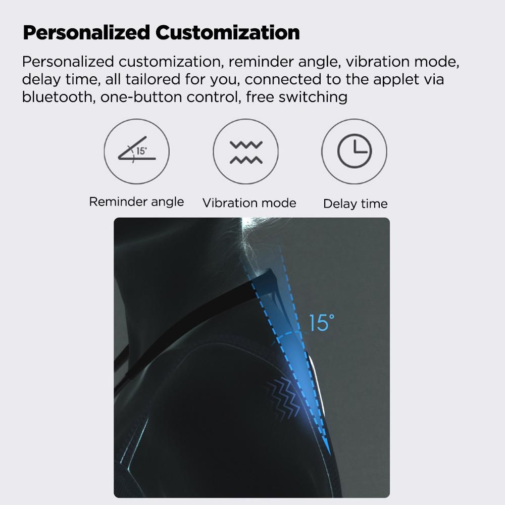 Hipee Posture Trainer and Corrector Smart Posture Correction Device Real-time Scientific Back Posture Monitoring Strapless Back Health Benefits and Confidence Builder for Adult/Kids