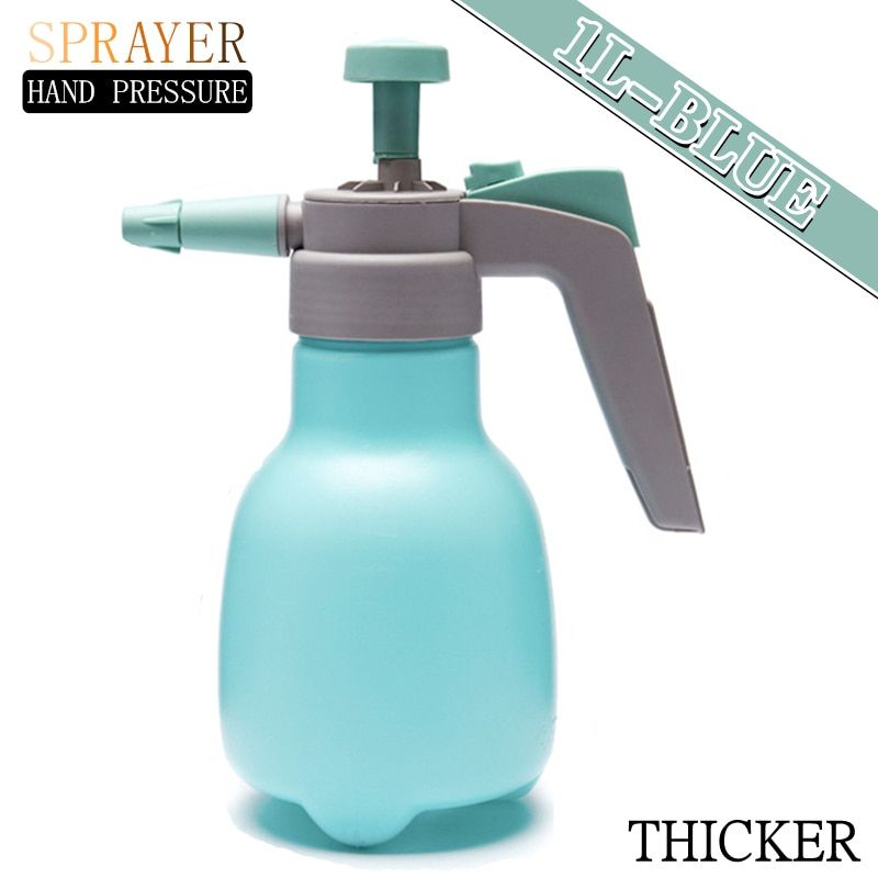 Hand Pressure Water Sprayer, Garden Tools Disinfection Sprayer Spray Bottle, Air Compression Pump Trier Sprayers Watering Can Thicken 1L Blue