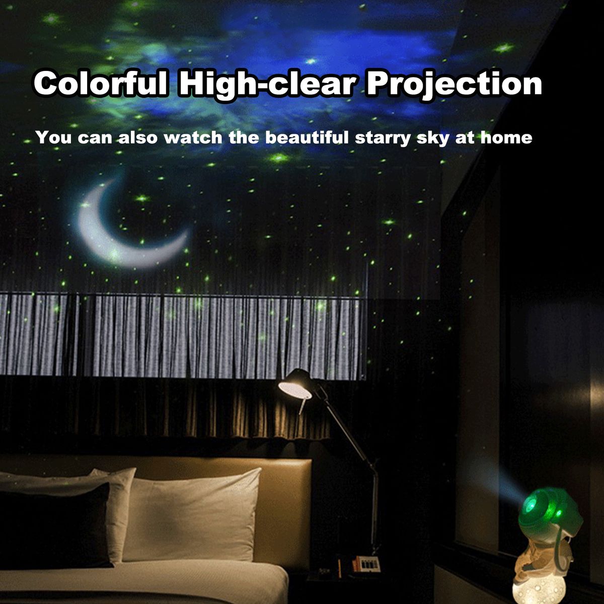 Astronaut Moon Ball Star Night Light Projector High-clear