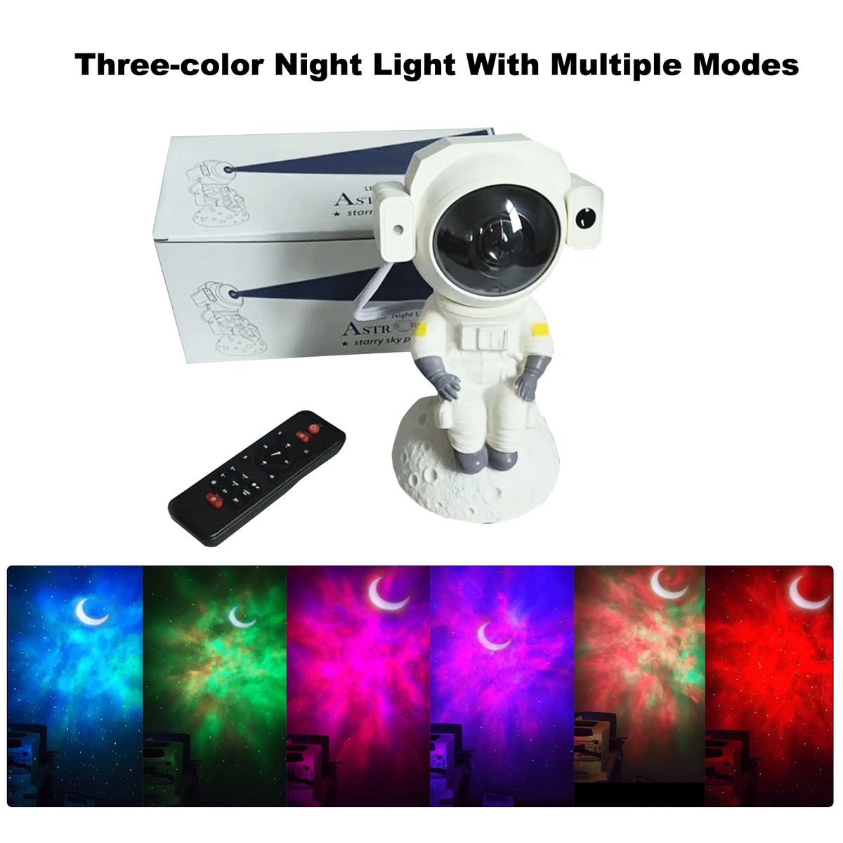 Astronaut Moon Ball Star Night Light Projector High-clear