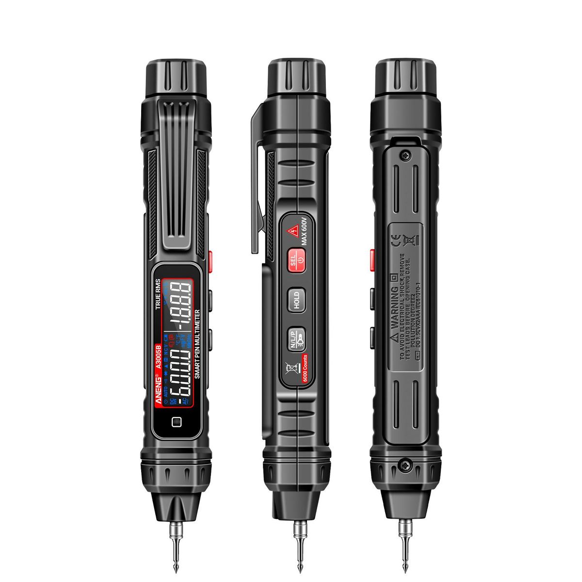 ANENG A3005A/B Digital Intelligent Professional Multimeter Sensor Pen Phase Sequence Tester AC Voltage Meter Non-Contact Voltmeter Electric Tool