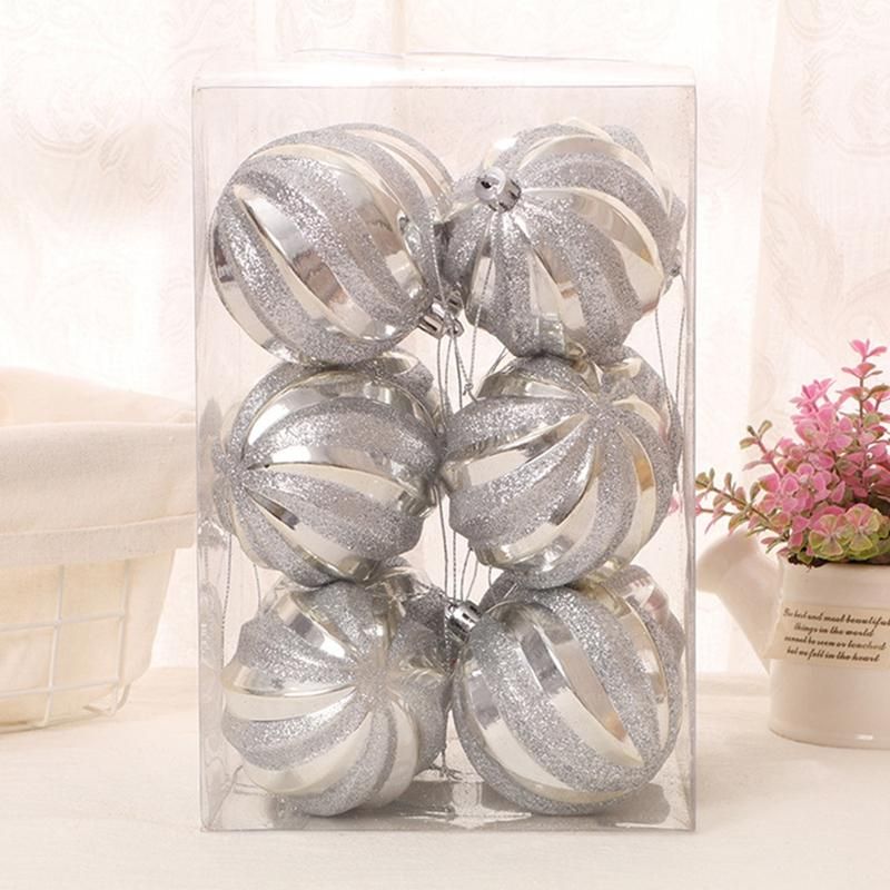 12Pcs Christmas Baubles Ball Party Wedding Tree-Golden
