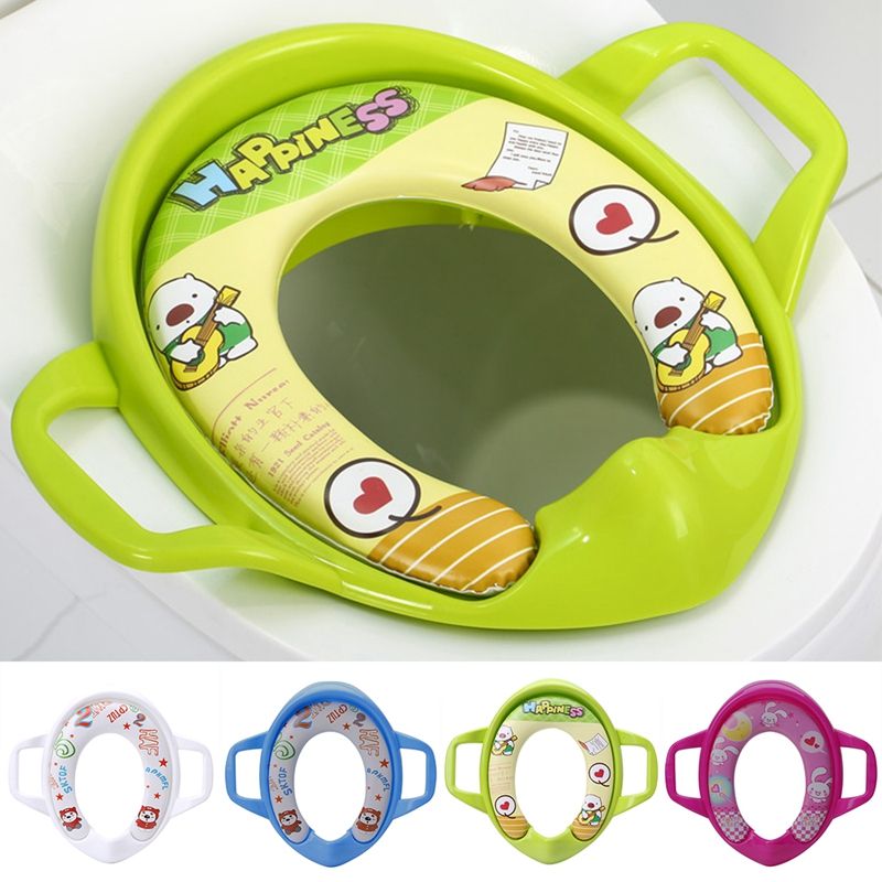 Baby Kids Infant Potty Toilet Training Children Seat Cover Pedestal Cushion Pad Ring Baby Care-Blue