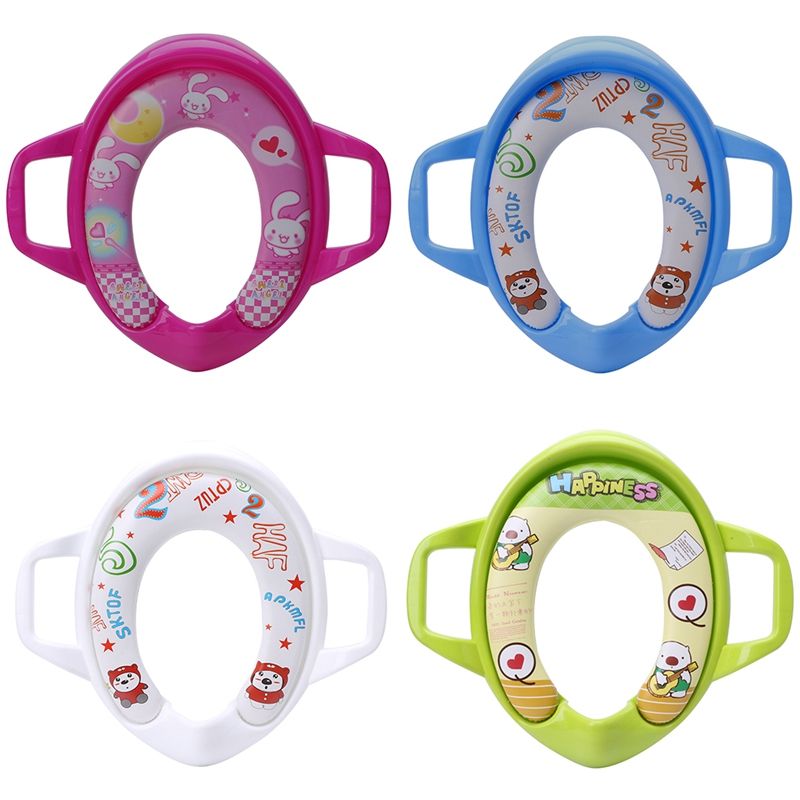 Baby Kids Infant Potty Toilet Training Children Seat Cover Pedestal Cushion Pad Ring Baby Care-Blue