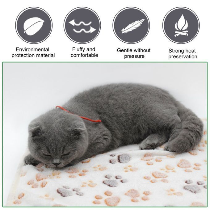 Thickening Coral Fleece Pet Bed Mat Pet Nest Pet Blanket Dog Quilt Blanket