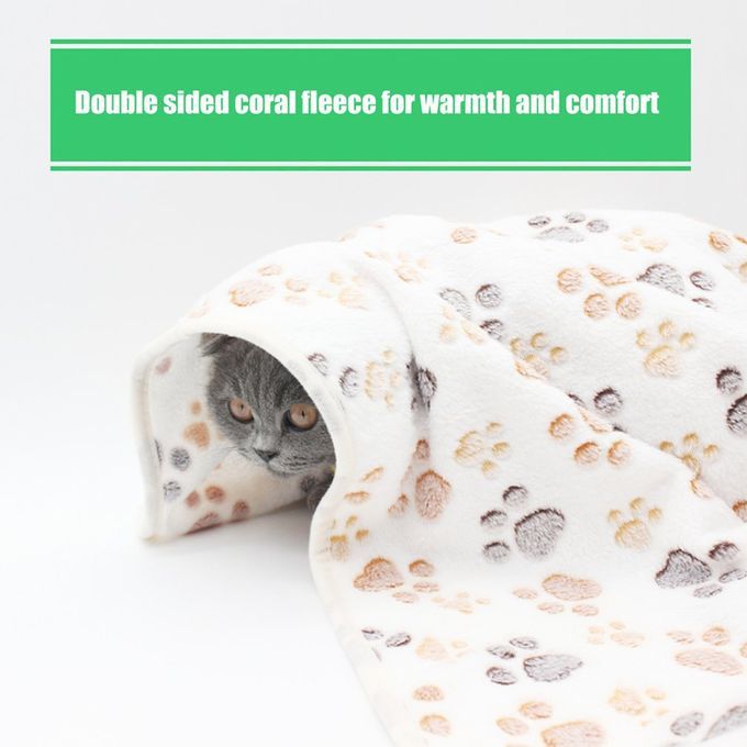 Thickening Coral Fleece Pet Bed Mat Pet Nest Pet Blanket Dog Quilt Blanket