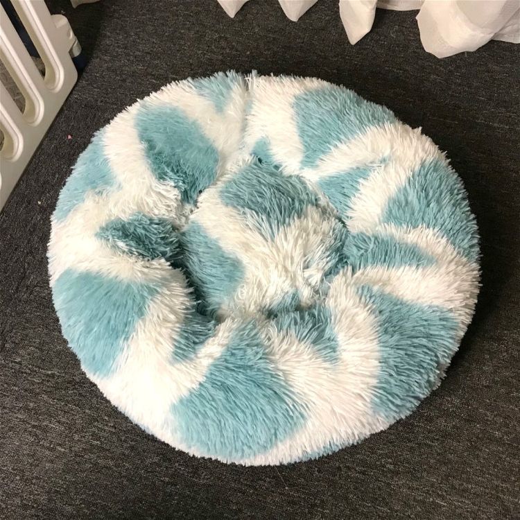 Long-haired Round Warm Pet Bed 60cm