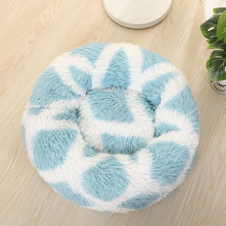 Long-haired Round Warm Pet Bed 60cm