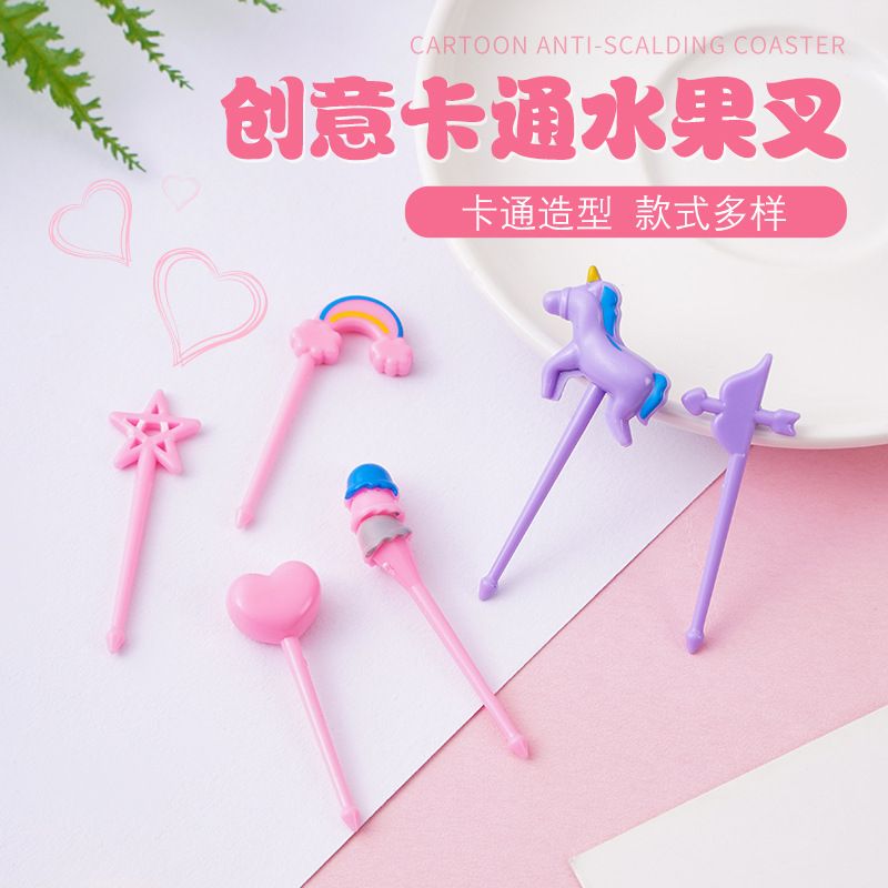 Japanese Household Alphabet Fruit Fork Creative