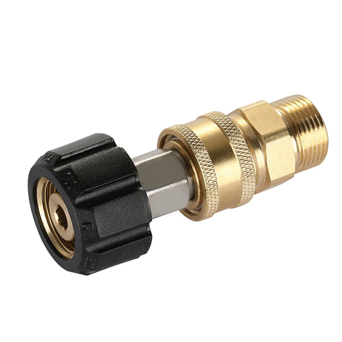 1 Set Pressure Washer Connector Cleaning Machine Pressure Washer Adapter Golden