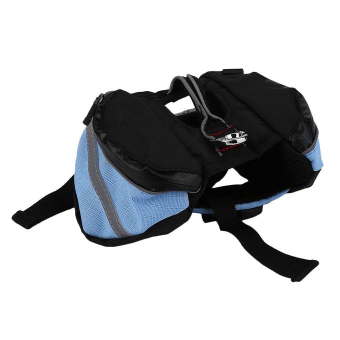 Pet Dogs Traning Supplies Outdoor Travel 600D Waterproof Pet Self Backpack Blue