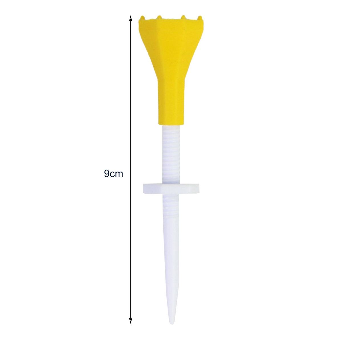 Golf Accessories Adjustable Compact Golf Tees 5pcs Lightweight Yellow