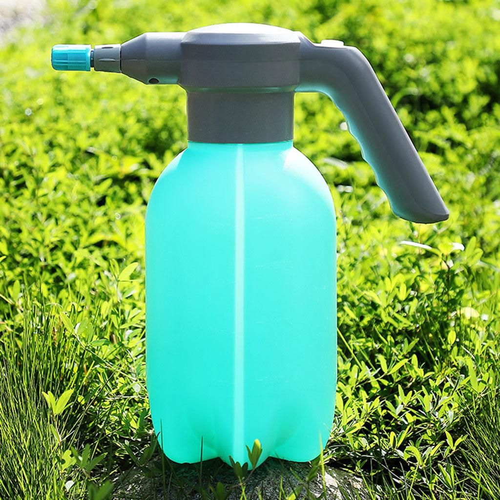 2L Electric Spray Bottle USB Rechargeable Automatic Watering Can Household Sprayer With Adjustable Nozzle Plant Mister Green With Nozzle