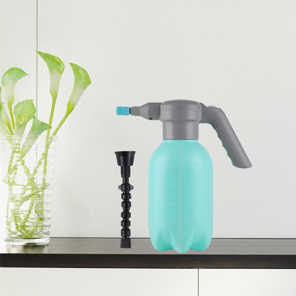 2L Electric Spray Bottle USB Rechargeable Automatic Watering Can Household Sprayer With Adjustable Nozzle Plant Mister Green With Nozzle
