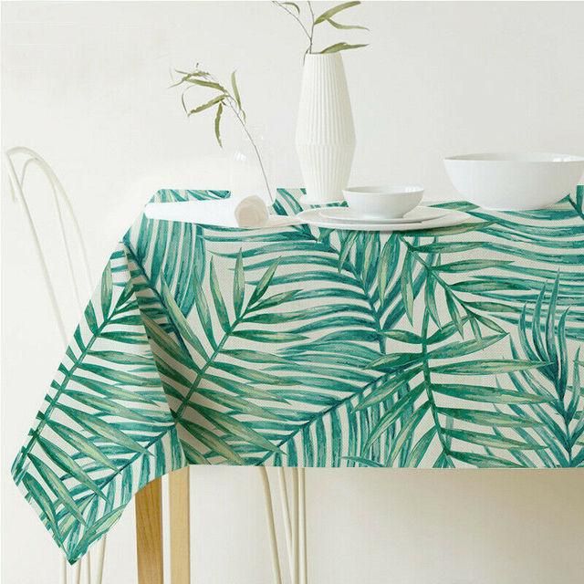 Plants Printed Waterproof Tablecloth-60X60