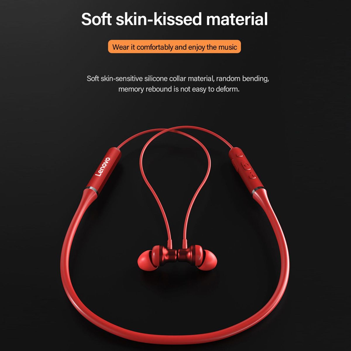 Lenovo xe05 Earbuds BT 5.0 Headphones Magnetic Neckband Earphone for Phone Call Music Sports