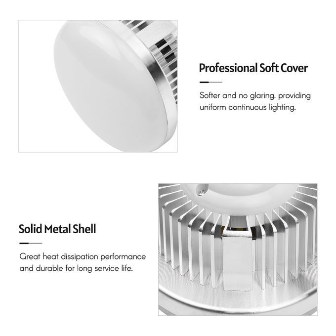 45W E27 LED Video Light Bi-color 3000K-6000K With Remote