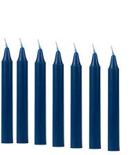 7 Pcs BLUE COLOURED  CANDLE
