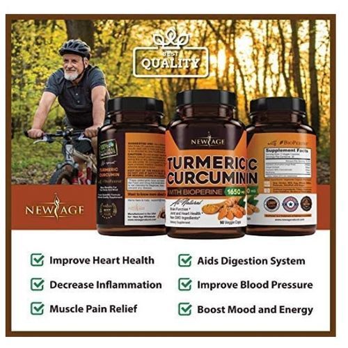 Turmeric Curcumin With Bioperine 1650Mg 90Capsules