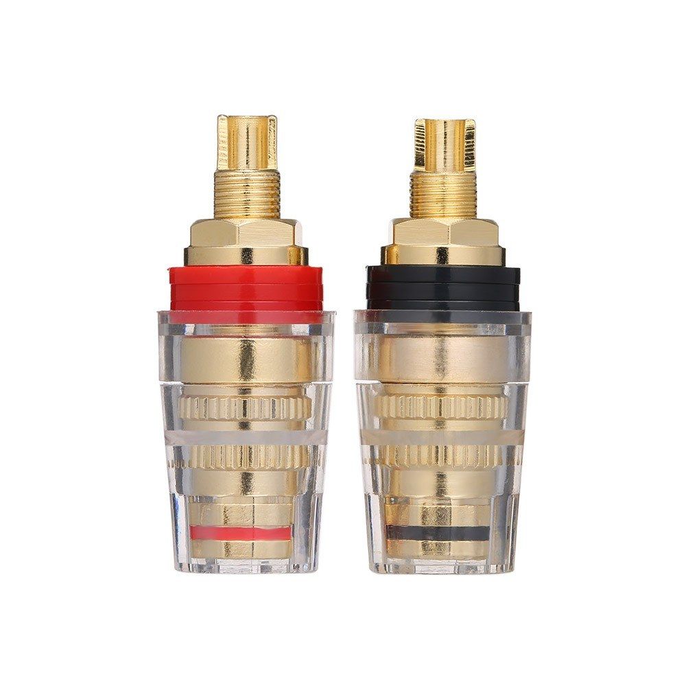 1 Pair Gold Plated 4MM Banana Plug Terminal Binding Post