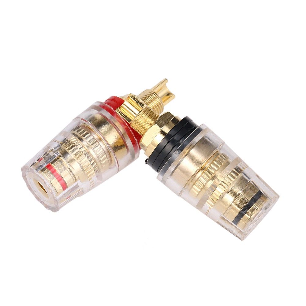 1 Pair Gold Plated 4MM Banana Plug Terminal Binding Post