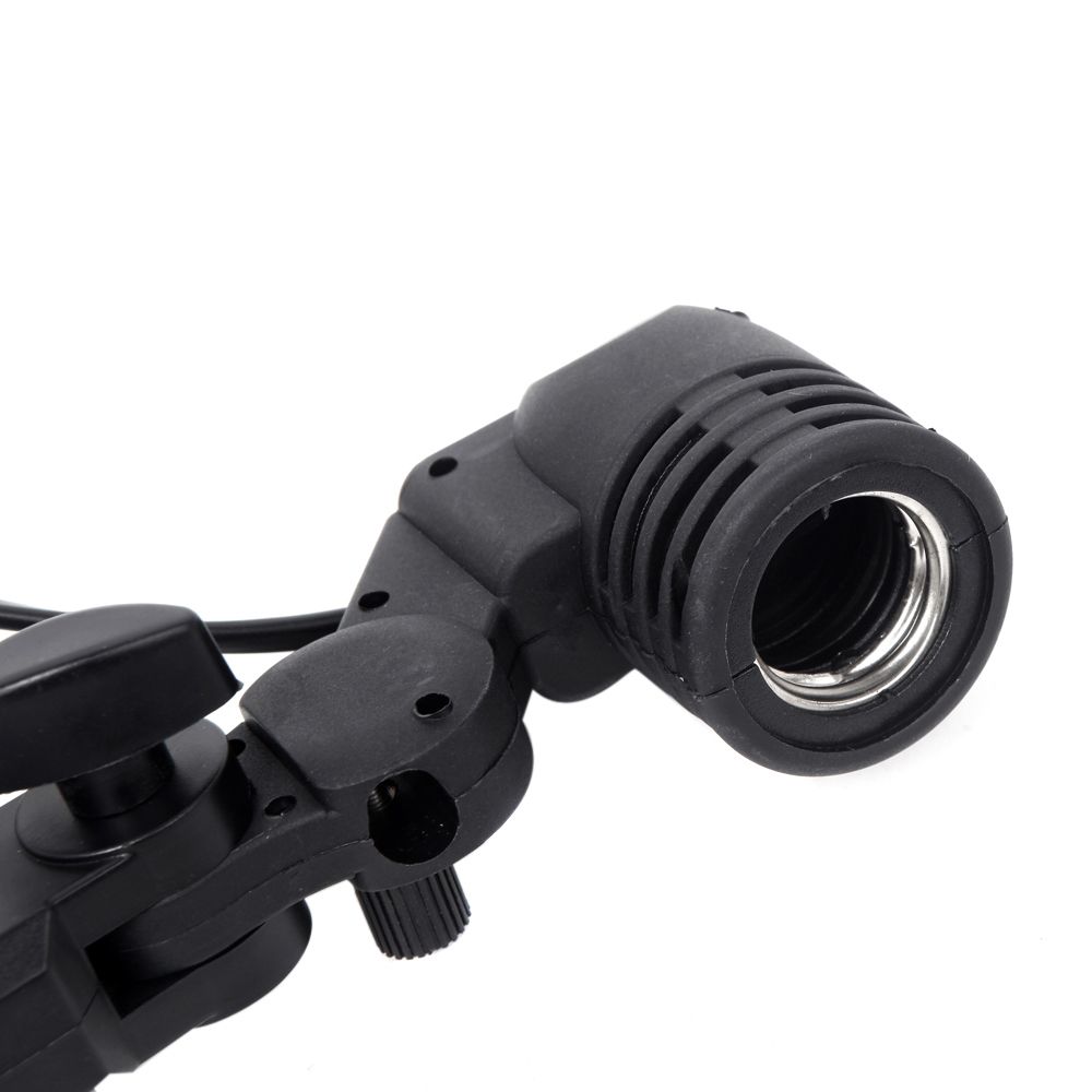 E27 Bulb Holder Socket Flash Swivel Bracket Photo Light