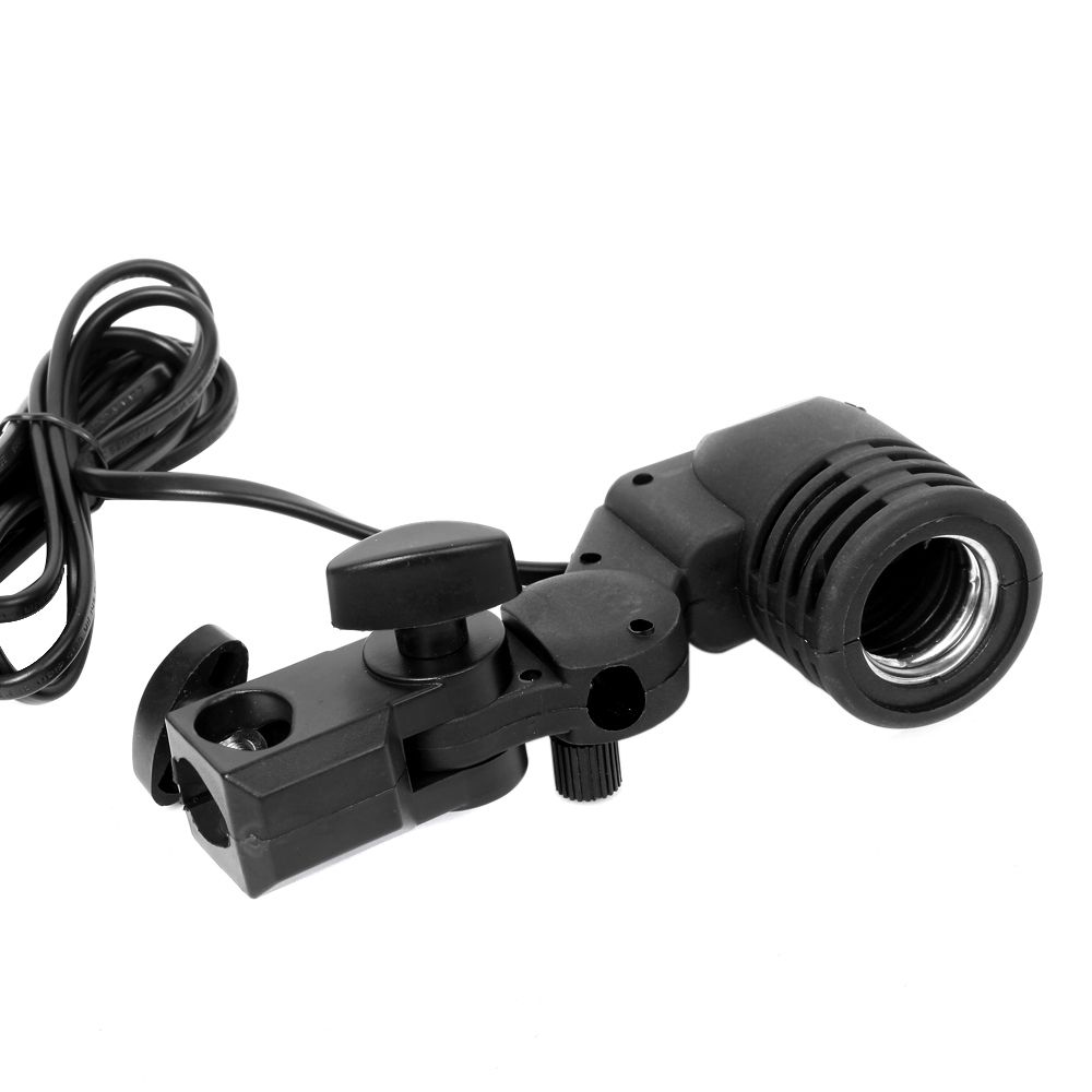 E27 Bulb Holder Socket Flash Swivel Bracket Photo Light
