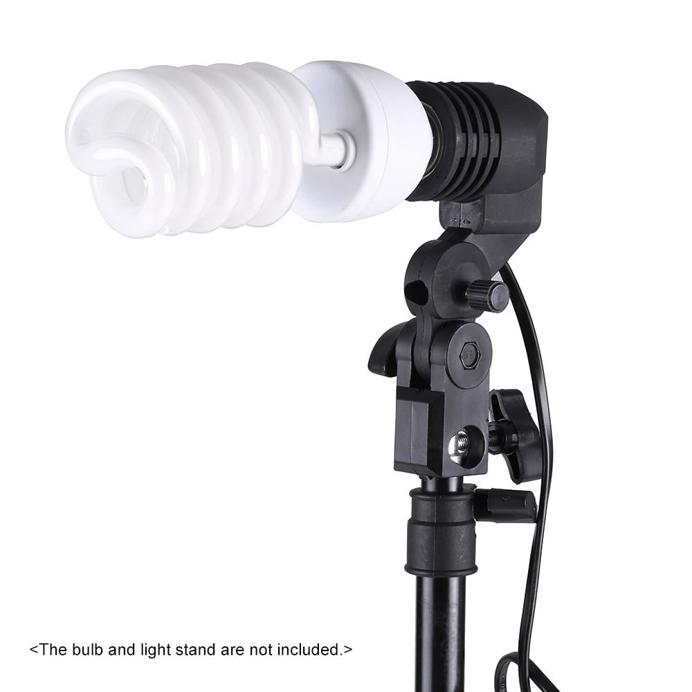 E27 Bulb Holder Socket Flash Swivel Bracket Photo Light
