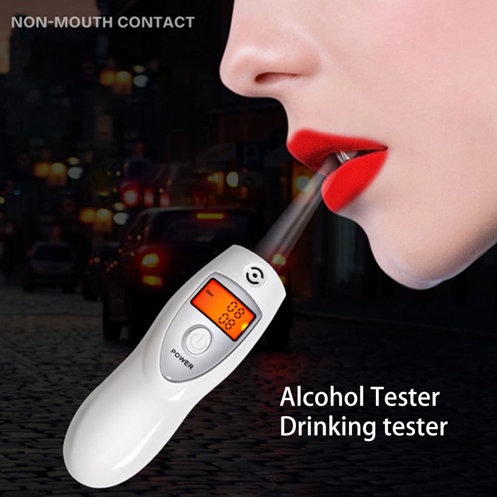 Breathalyzer Tester Inhaler Alcoholmeters LCD Digital Breath Alcohol Analyser Breathalyzer Detector