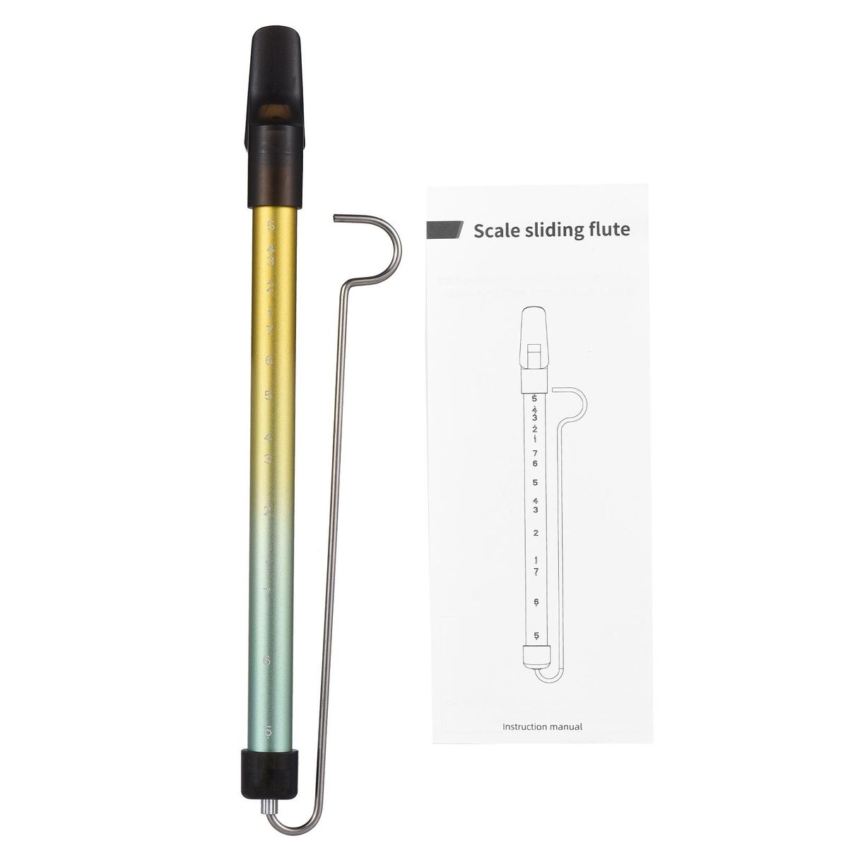 Metal Slide Whistle Scale Sliding Flute with Steel Sliding Rod Musical Instrument Toy for Children Kazoo Flute for Parent-Child Games Boys and Girls Party Favors School Prizes