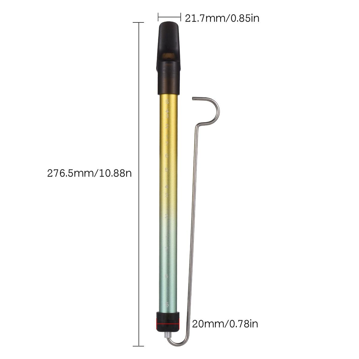 Metal Slide Whistle Scale Sliding Flute with Steel Sliding Rod Musical Instrument Toy for Children Kazoo Flute for Parent-Child Games Boys and Girls Party Favors School Prizes