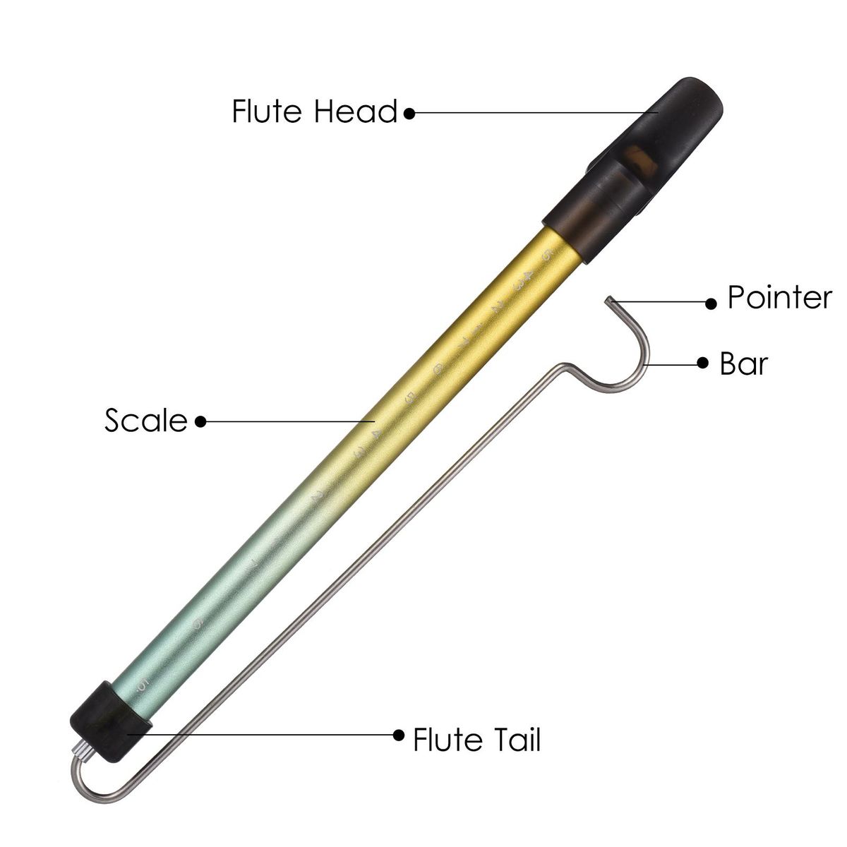 Metal Slide Whistle Scale Sliding Flute with Steel Sliding Rod Musical Instrument Toy for Children Kazoo Flute for Parent-Child Games Boys and Girls Party Favors School Prizes