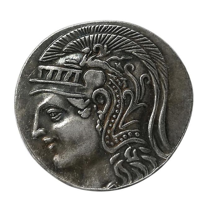 3Pcs Greek Mythology Coins Owl Athena Silver Goddess Of Wisdom Famous