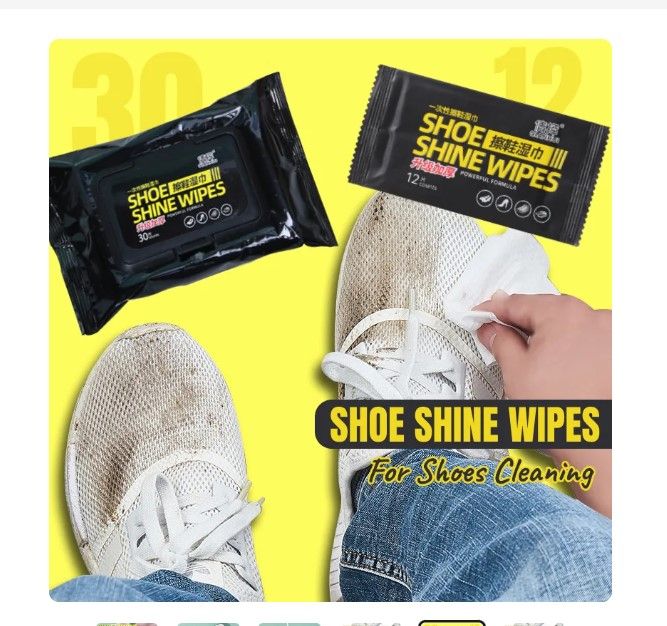 Disposable Fast Cleaning Shoe Shine Wipes-80Pcs/1 Pack