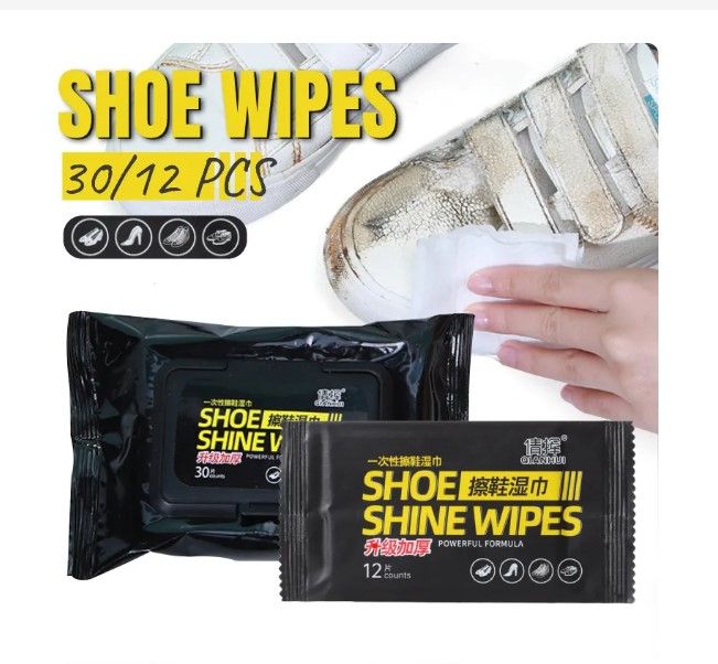 Disposable Fast Cleaning Shoe Shine Wipes-80Pcs/1 Pack