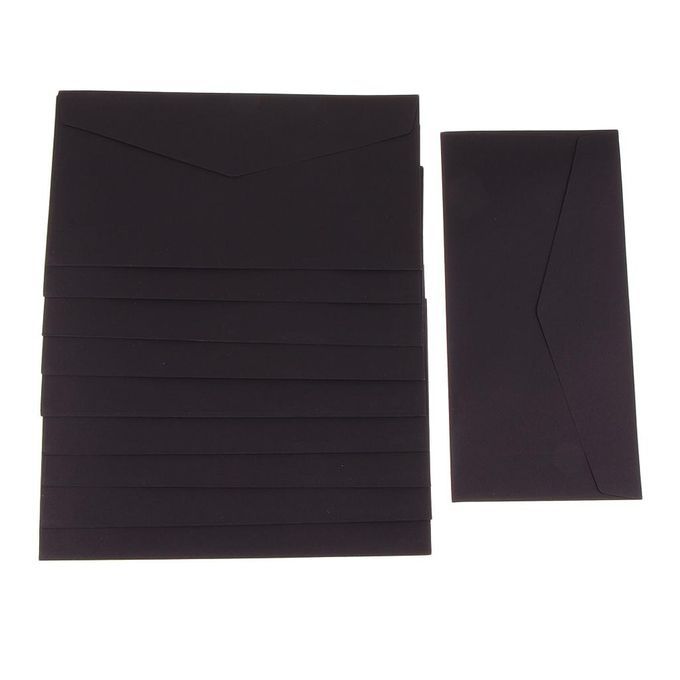 Professional Catalog Kraft Envelope, Secure Shipping, Flap Bags Black