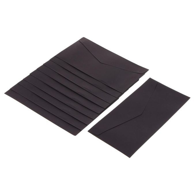 Professional Catalog Kraft Envelope, Secure Shipping, Flap Bags Black