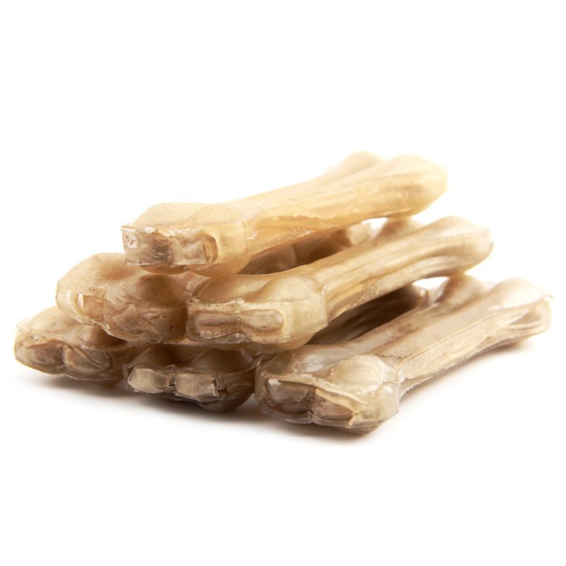 2/3/4/6/8 Inch Leather Cowhide Bone Molar Teeth Clean Stick Dog Chews Toys Puppy Accessories Food Treats Durable Pet Toy-2 Inch 10pcs